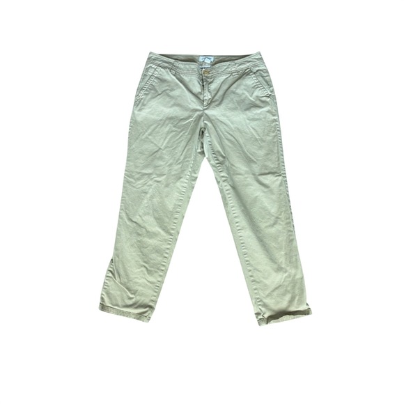 Liz Claiborne Pants - Liz Claiborne Classic Khaki Chino Pants Womens 12 Straight Leg Stretch Tan